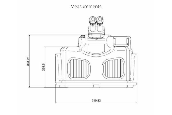 Orotig MiDi laser welding machine measurements 2